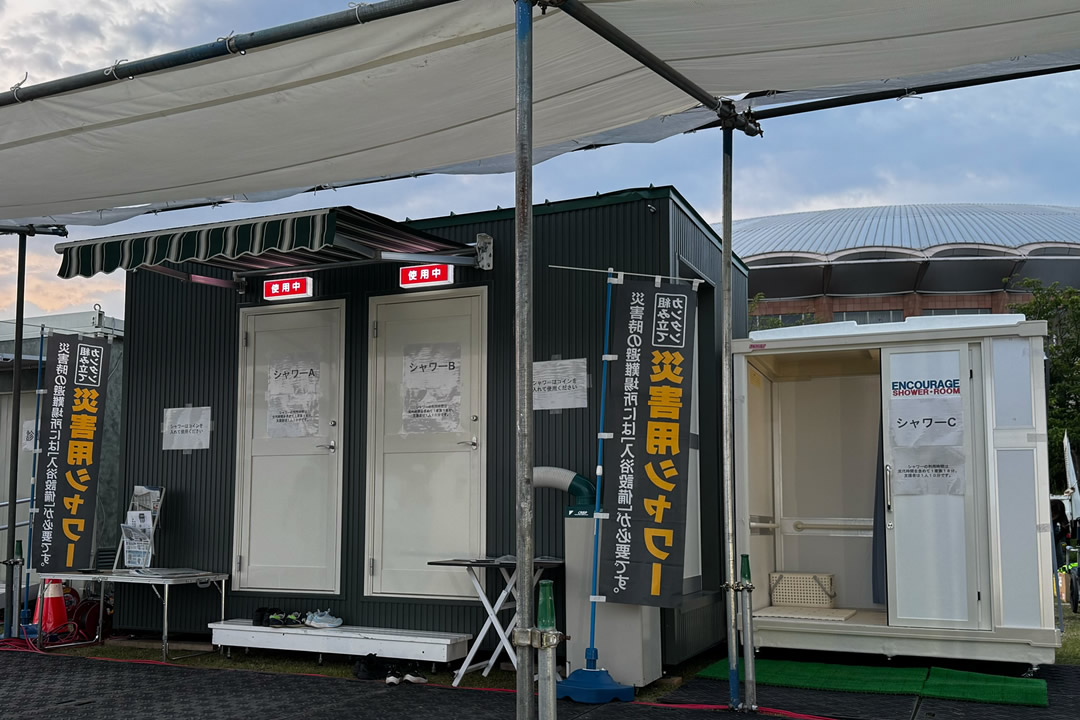 コンテナハウスのシャワールーム