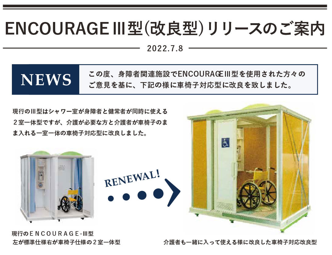 ENCOURAGE Ⅲ型(改良型)リリースのご案内