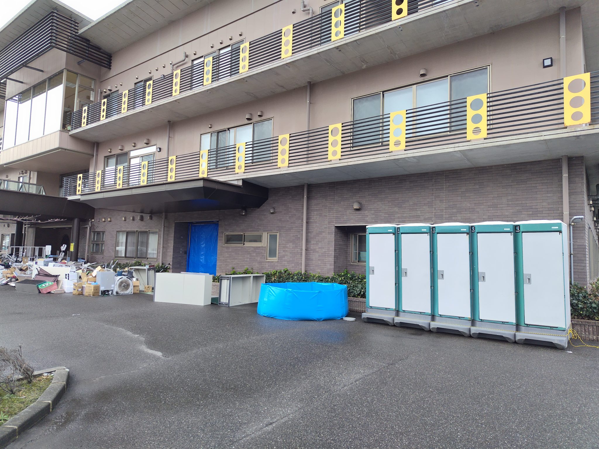 福祉の杜 わじまの玄関横の様子